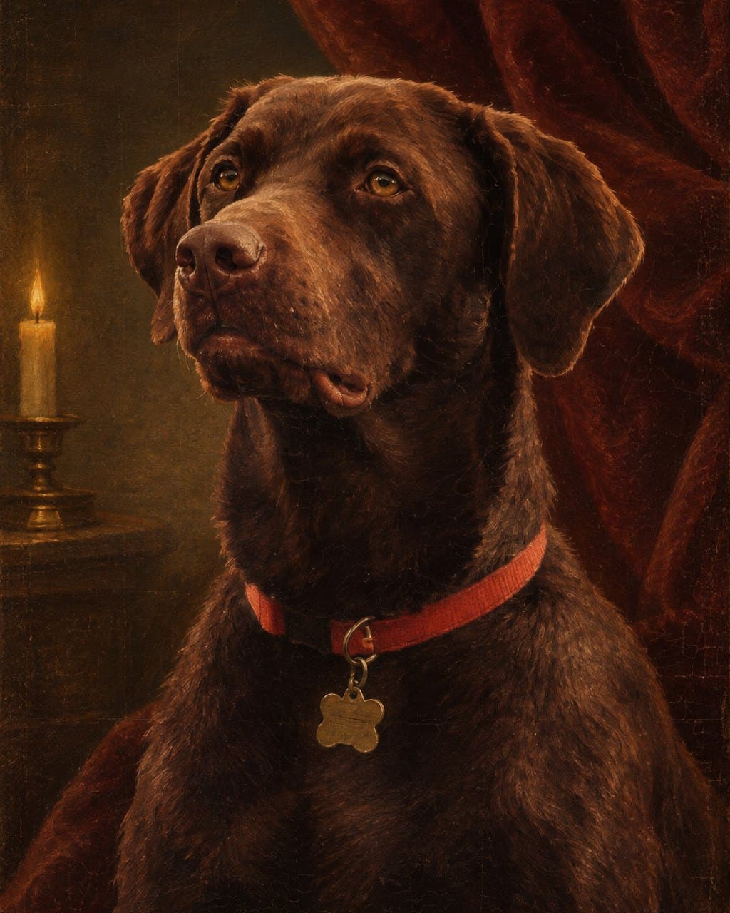 Buddy as a Renaissance portrait