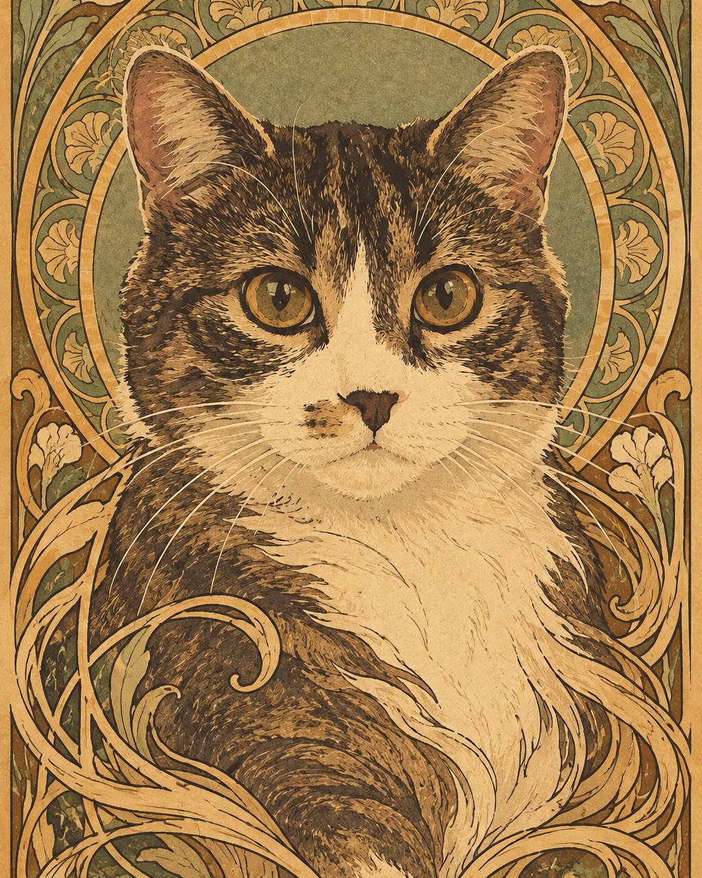 Mochi, Art Nouveau style